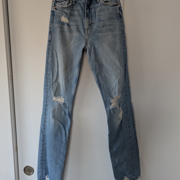 MOTHER - Blue Distressed Jeans - Picture 1 of 4